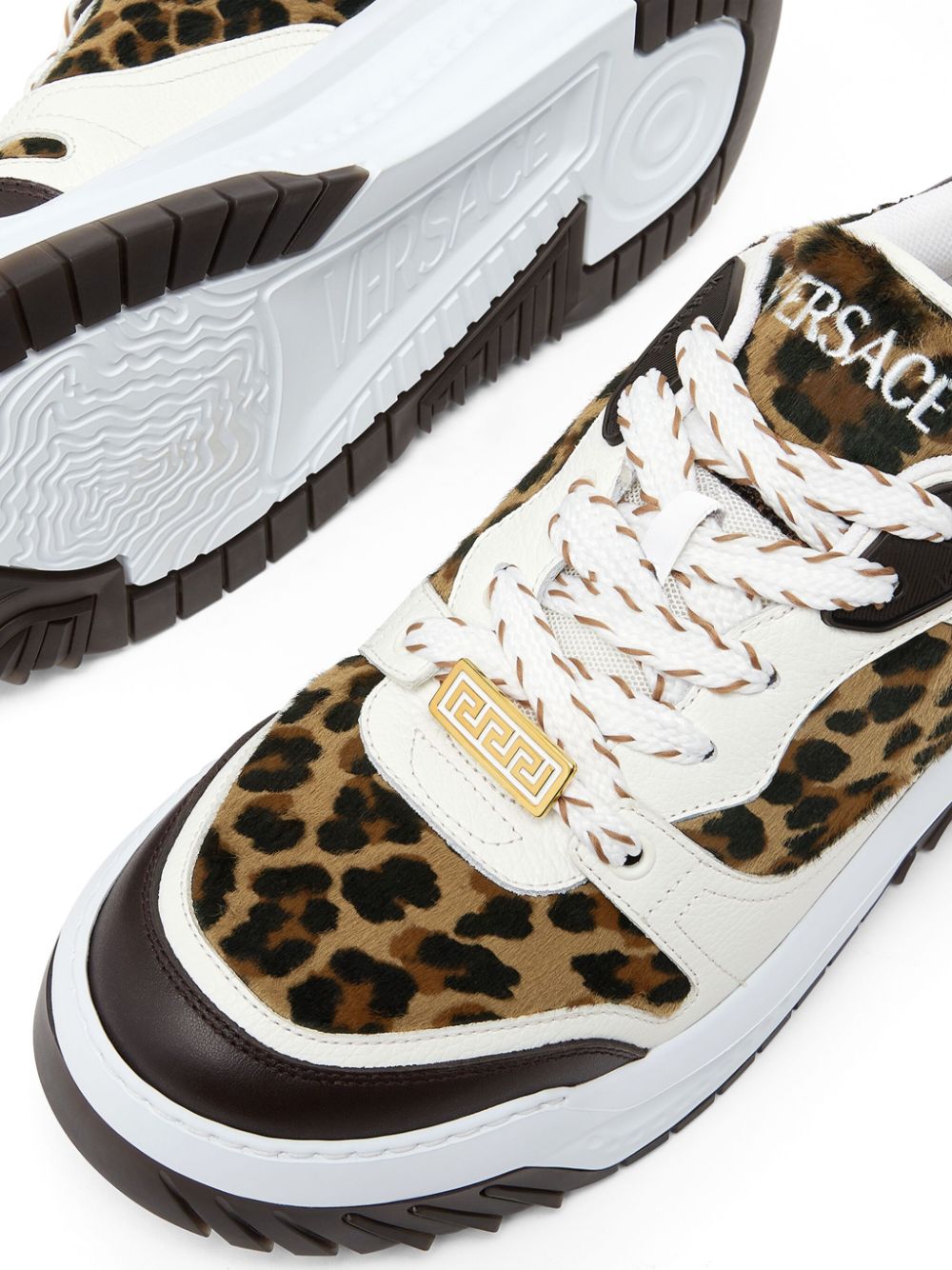 Versace Sneakers Brown Lining: Calf Leather