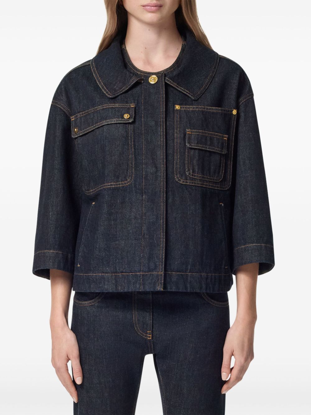 Versace Coats Black Other->fabric100.0 %