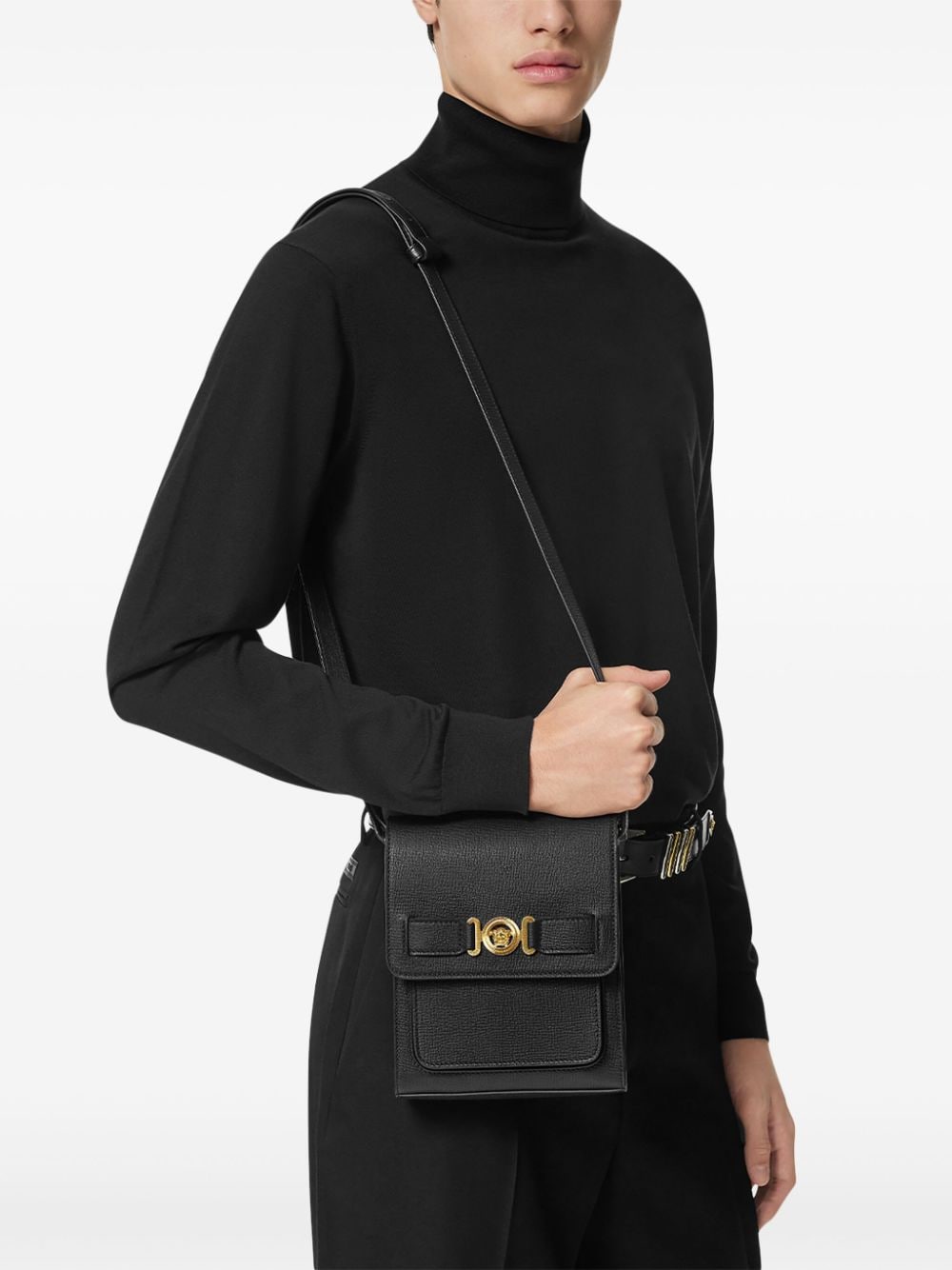 Versace Bags Black Lining: Nylon