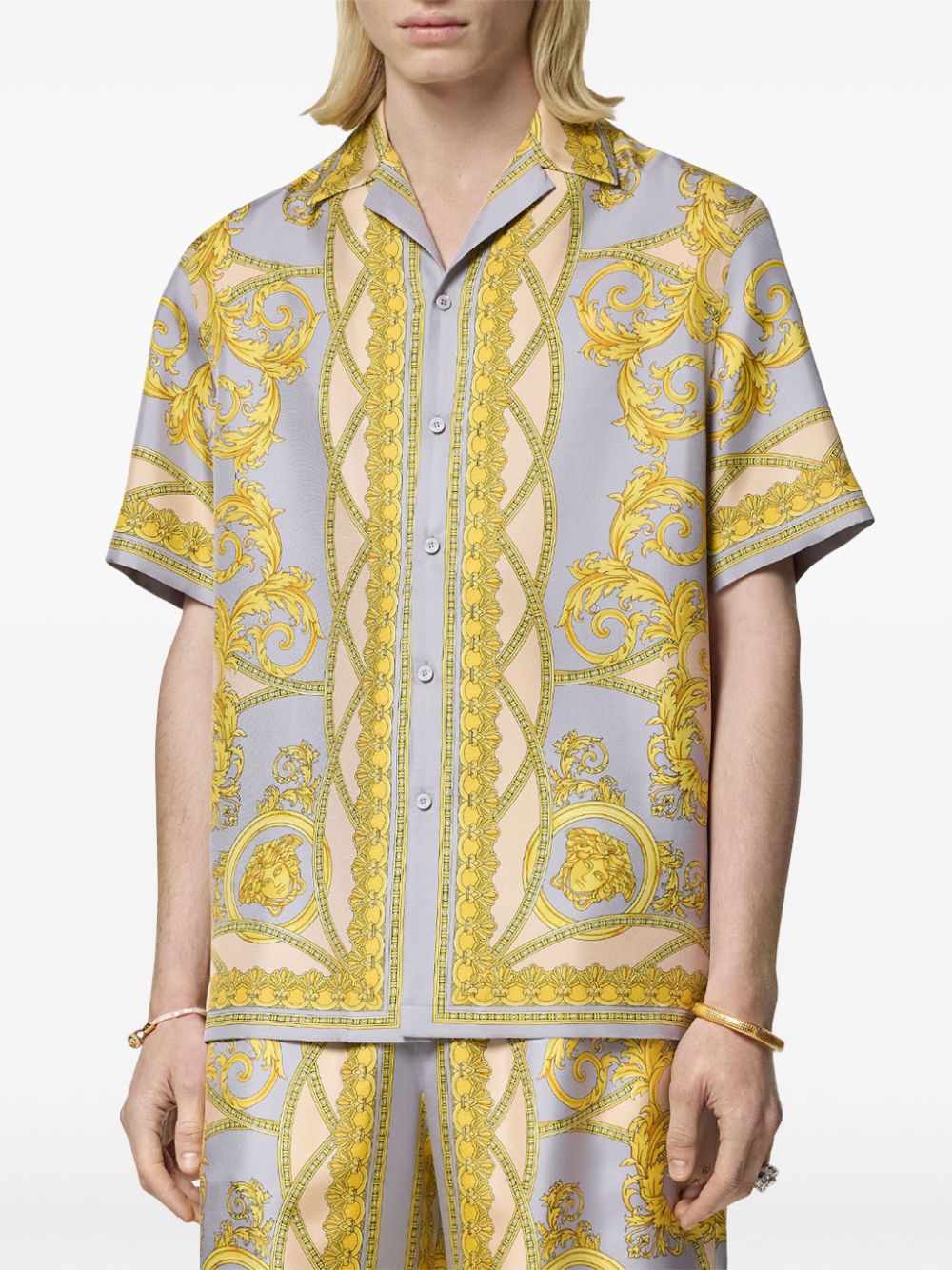 Versace Shirts Golden Silk