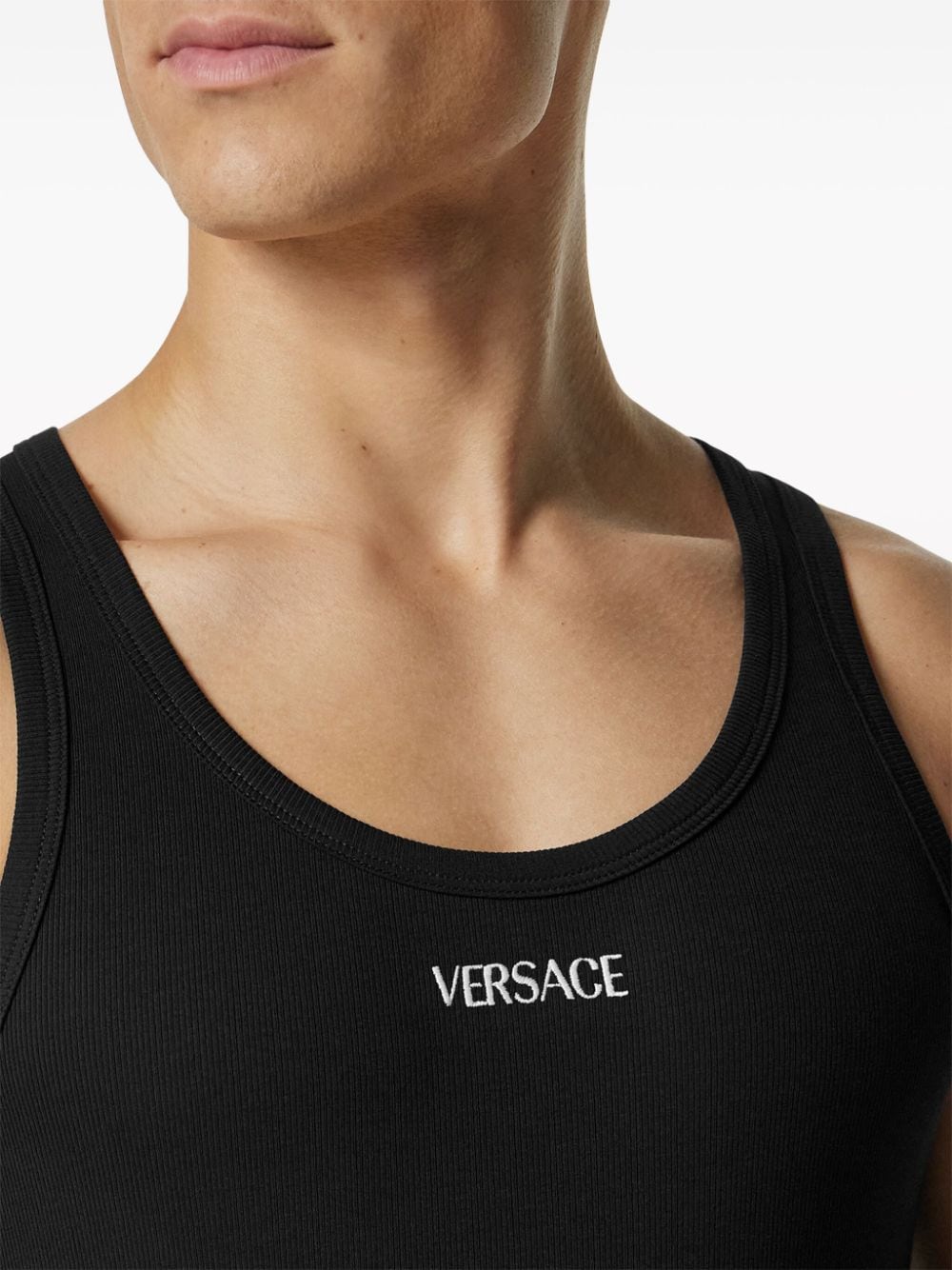 Versace Top Black Cotton