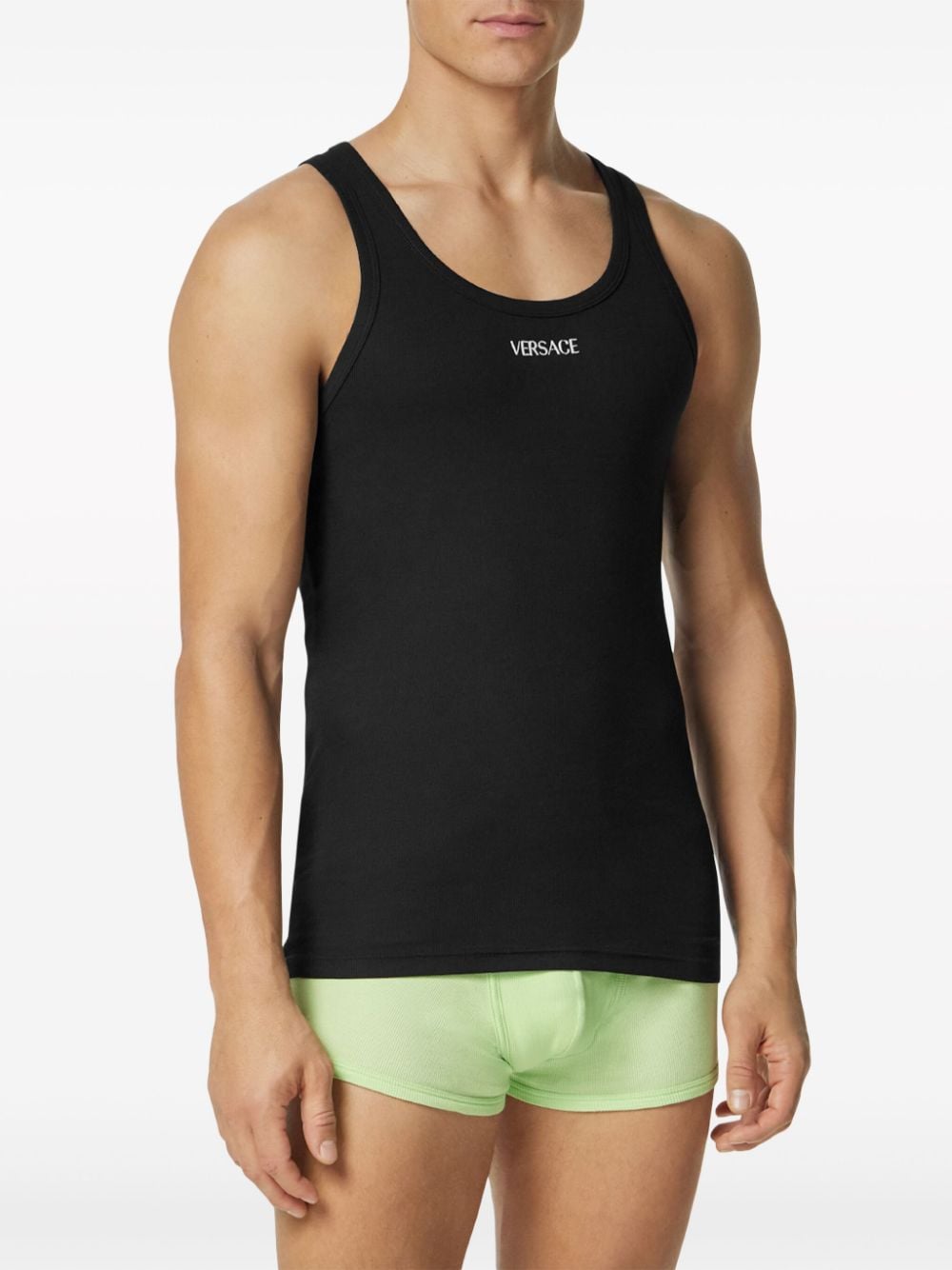 Versace Top Black Cotton