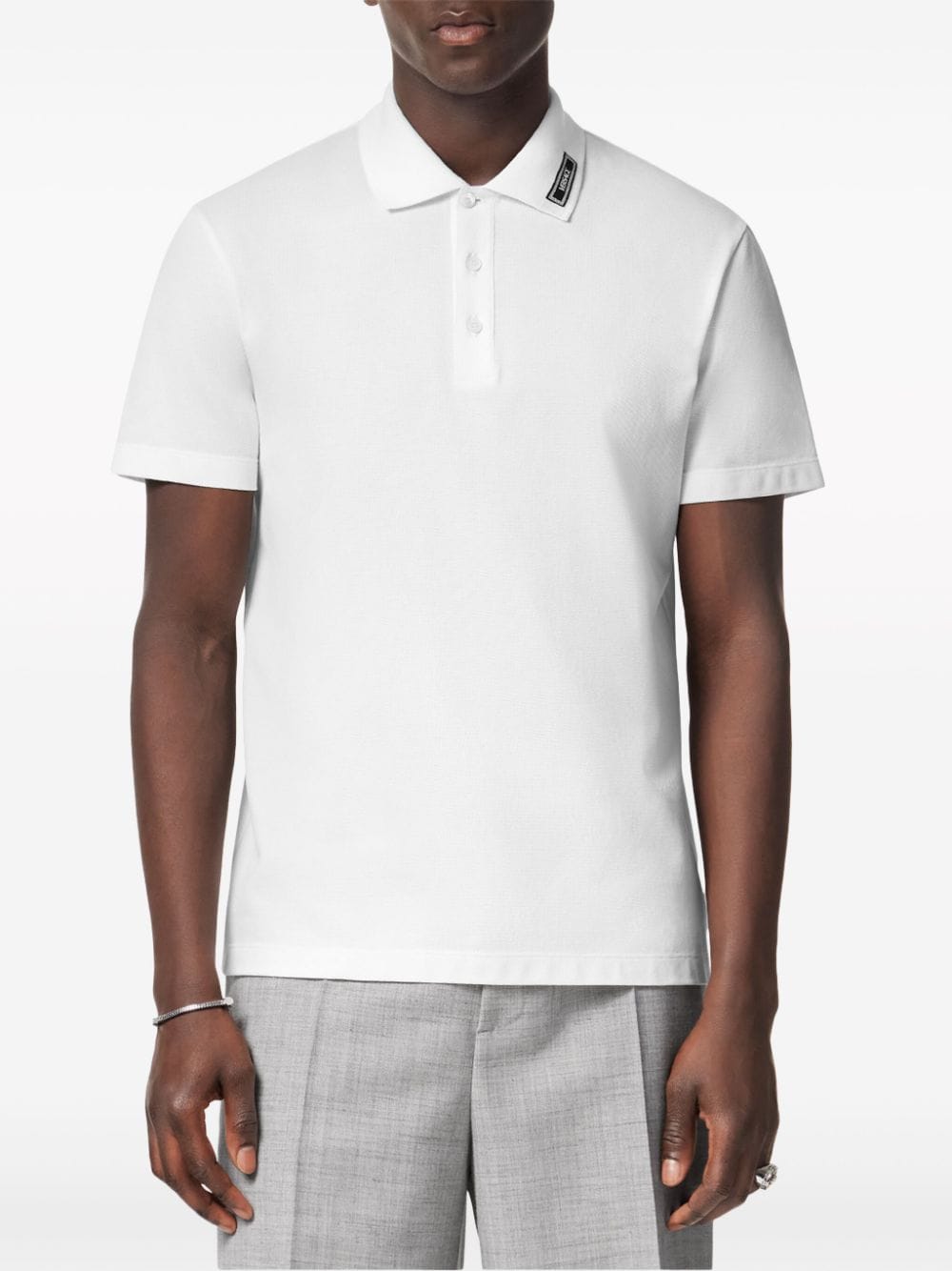 Versace T-shirts and Polos White Fabric