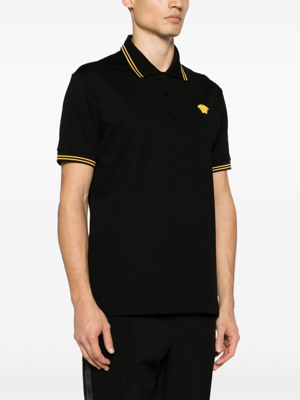 Versace T-Shirts And Polos Black Cotton