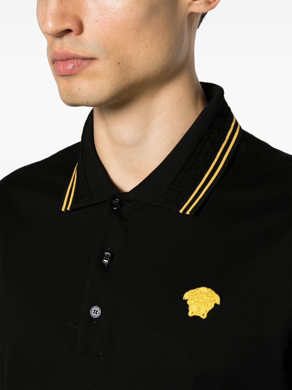 Versace T-Shirts And Polos Black Cotton