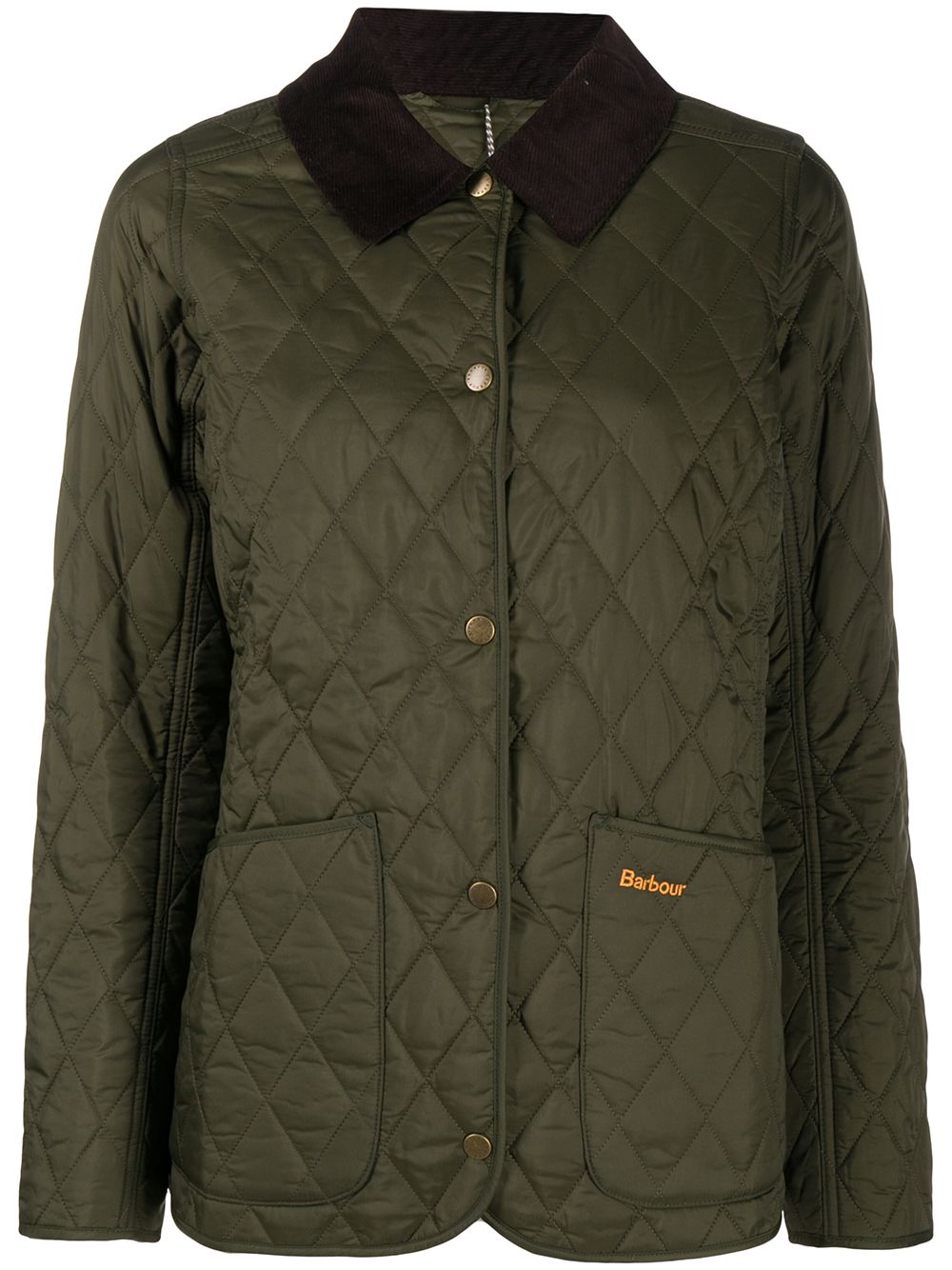 Barbour Jackets Green Outer: Cotton