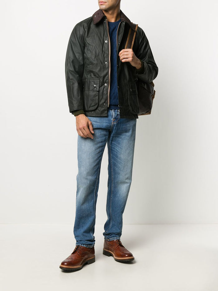 Barbour Jackets Green Outer: Cotton