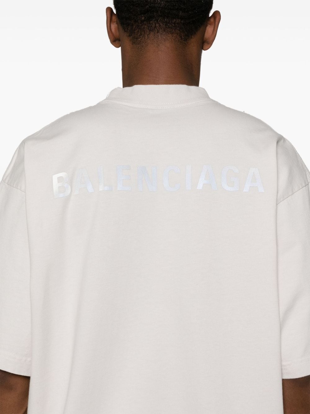 Balenciaga T-Shirts And Polos Grey Cotton