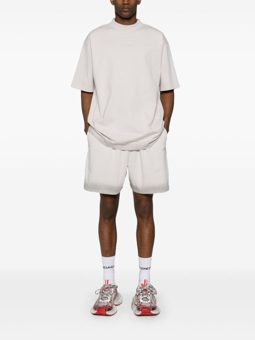 Balenciaga T-Shirts And Polos Grey Cotton