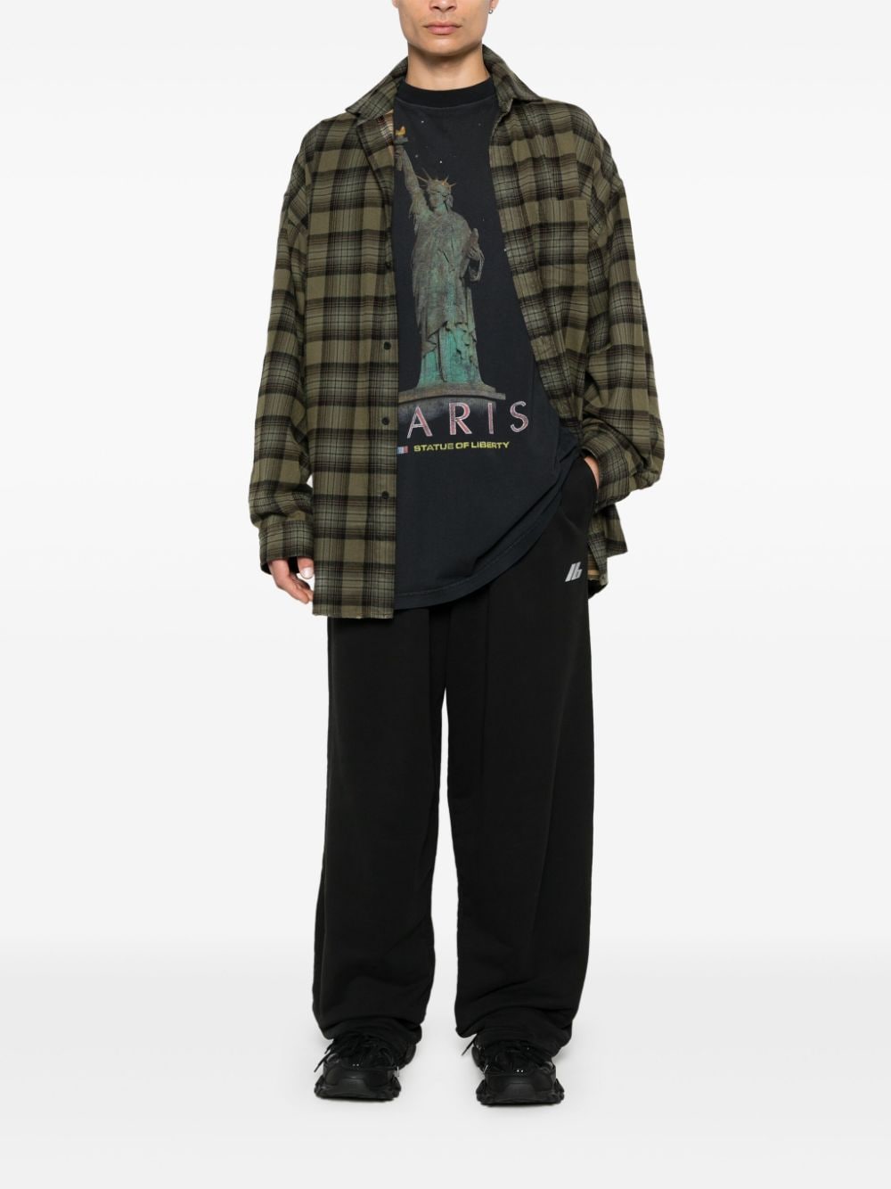 Balenciaga Shirts Kaki Cotton