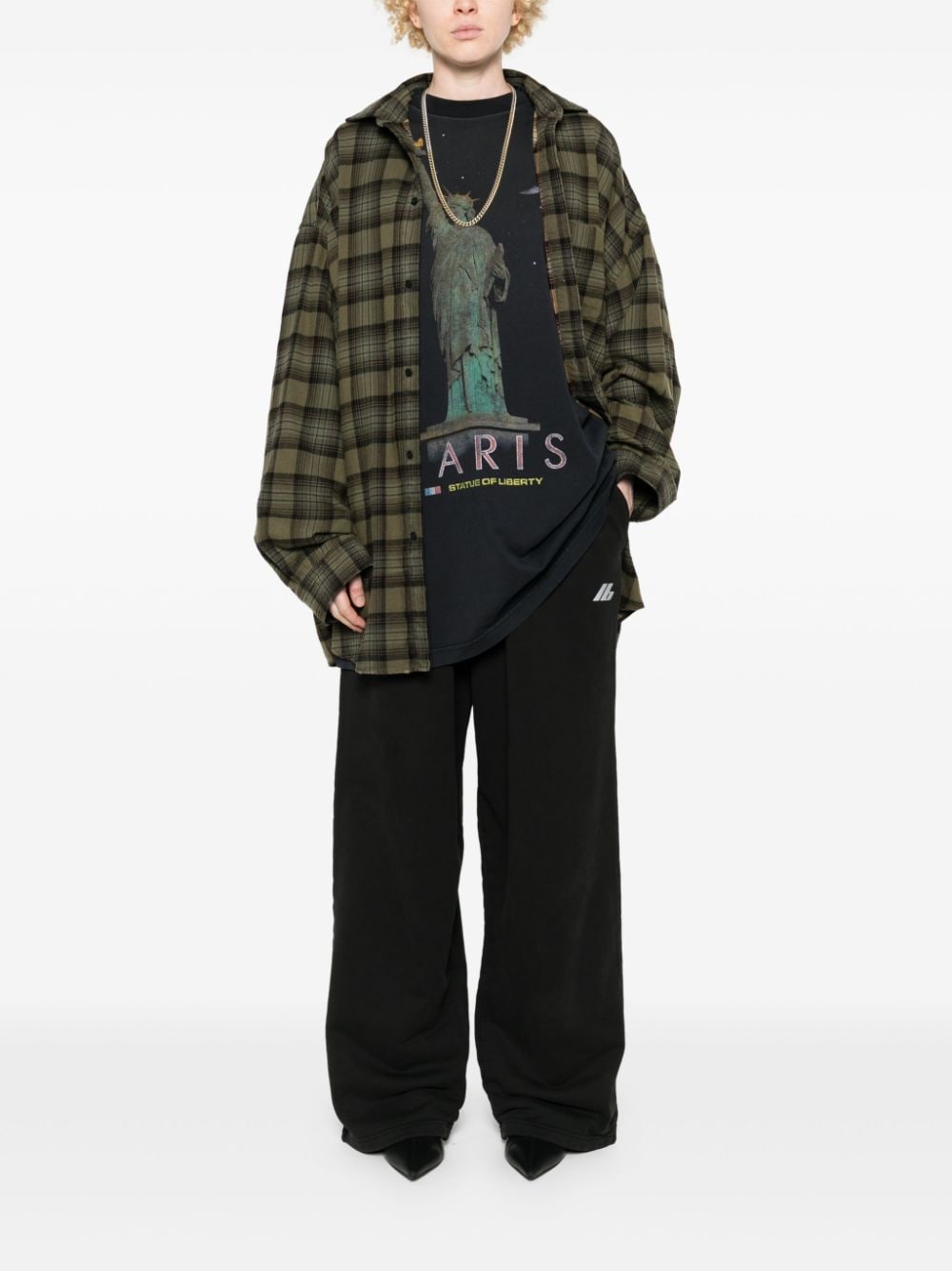 Balenciaga Shirts Kaki Cotton