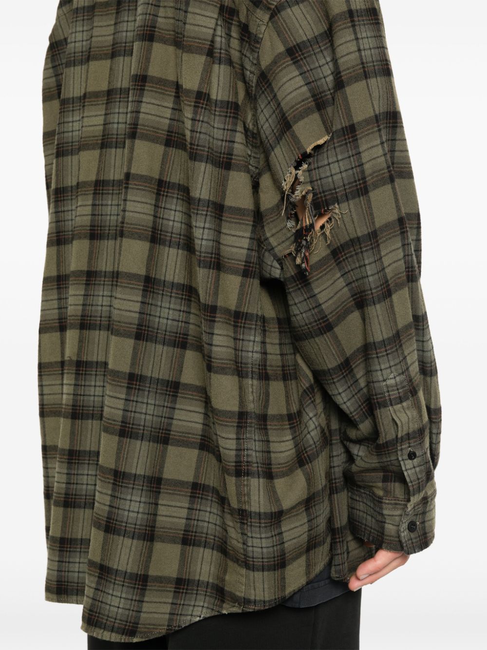 Balenciaga Shirts Kaki Cotton