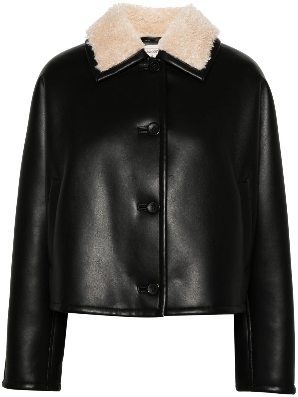 Semicouture Jackets Black Outer: Polyurethane