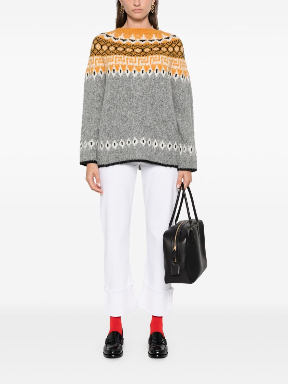 Semicouture Sweaters Grey Polyester