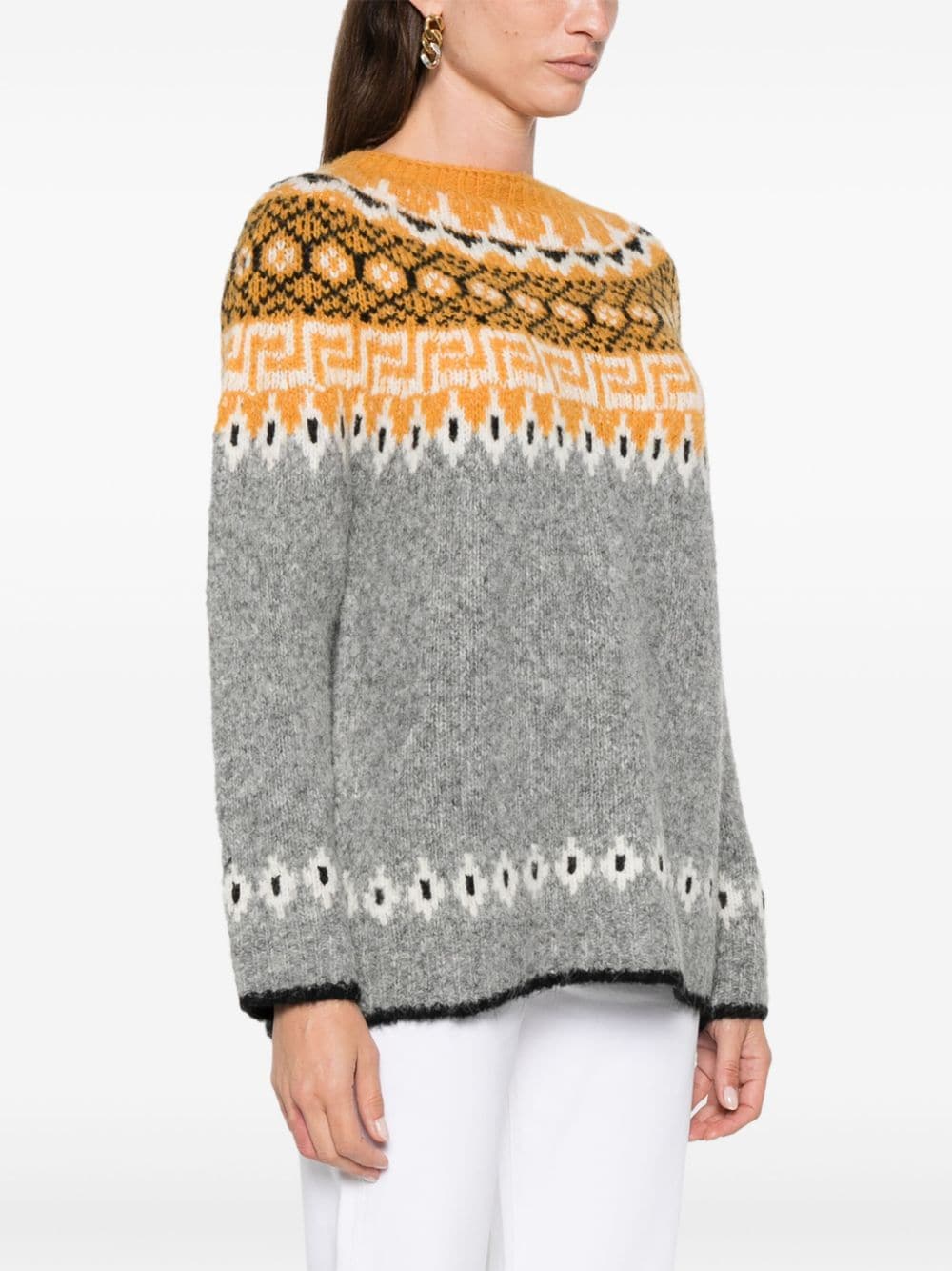 Semicouture Sweaters Grey Polyester
