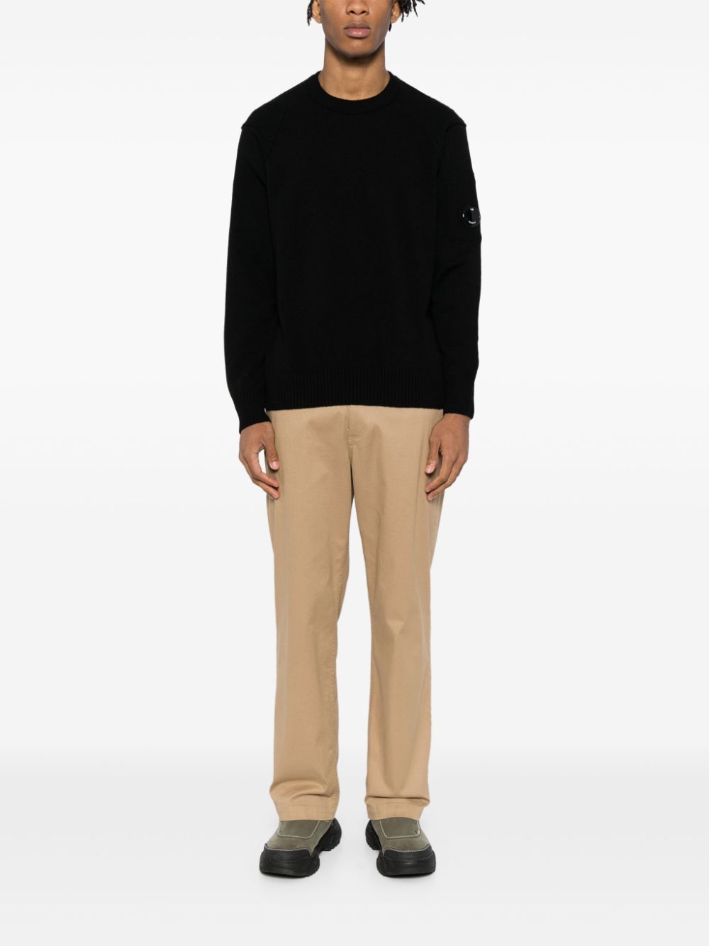 C.p.company Sweaters Black Wool