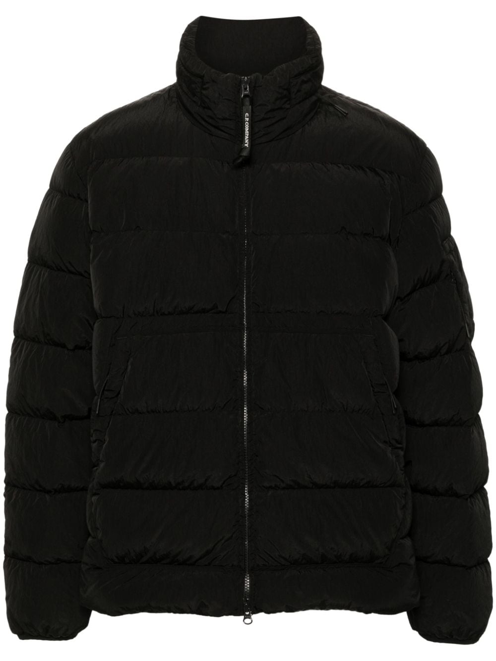 C.p.company Coats Black Lining: Polyester