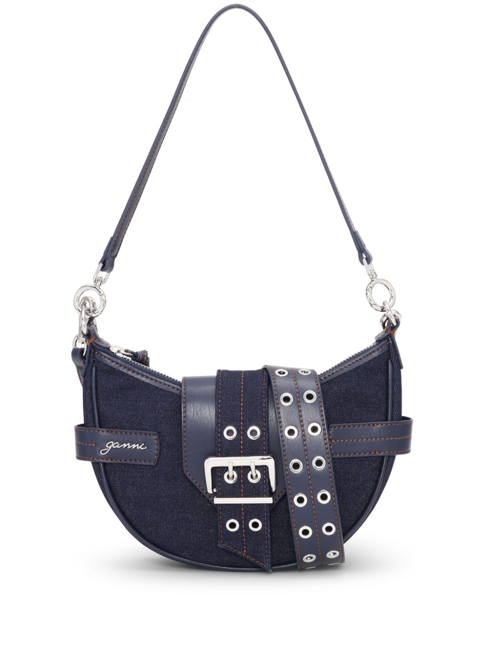 Ganni Bags Blue Cotton