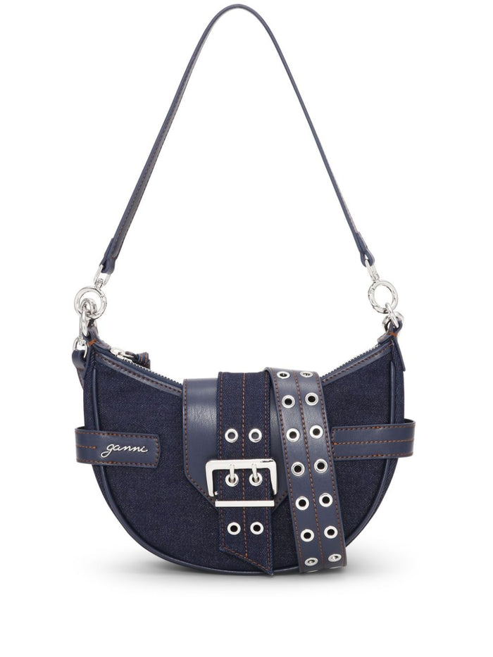 Ganni Bags Blue Cotton