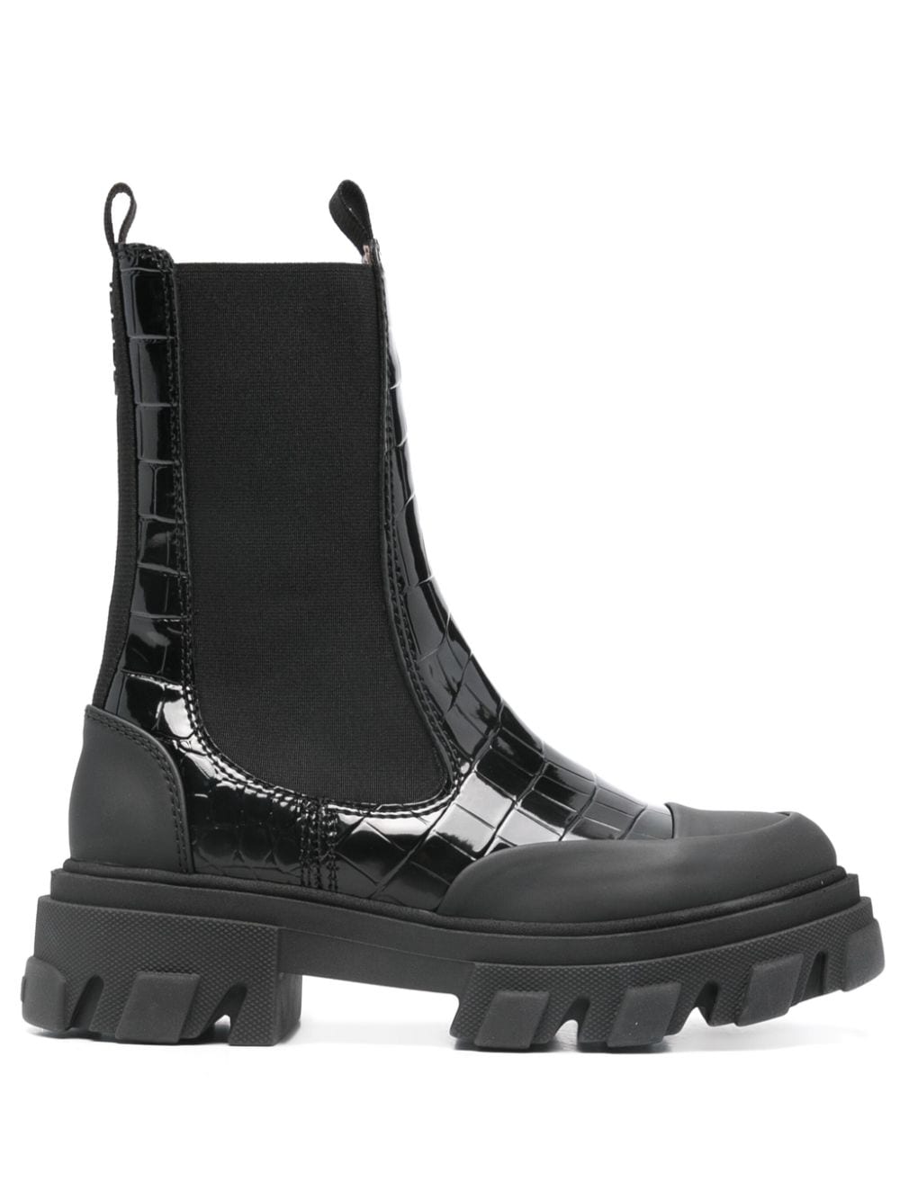 Ganni Boots Black Polyurethane