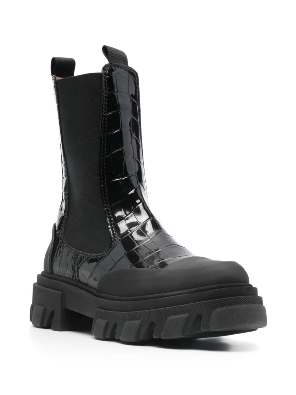 Ganni Boots Black Polyurethane