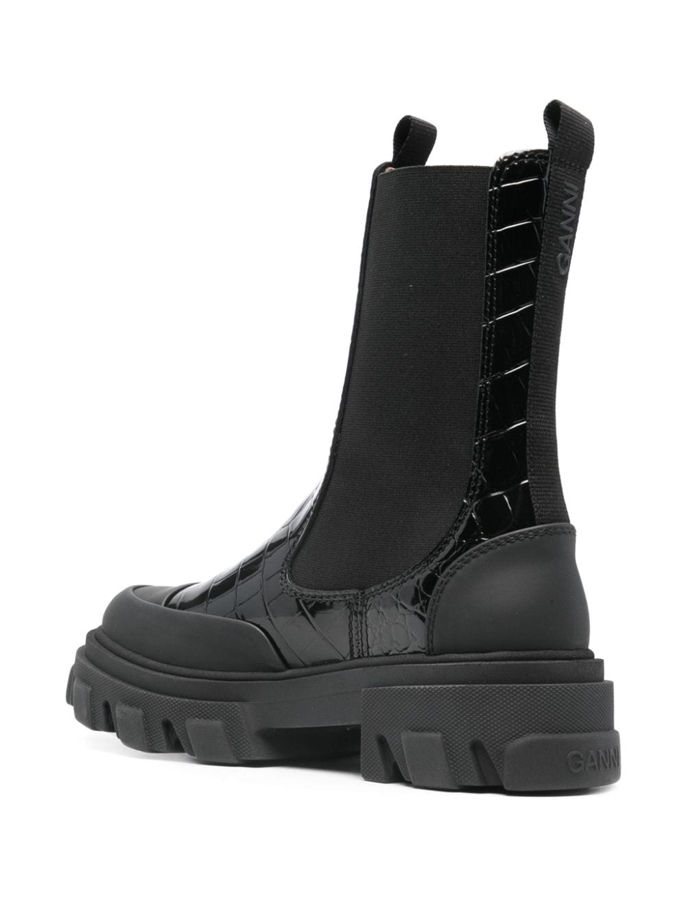 Ganni Boots Black Polyurethane