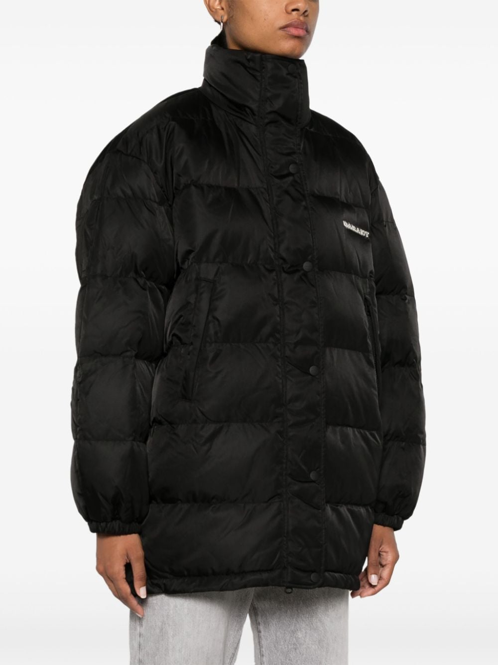 Marant Etoile Coats Black Polyamide