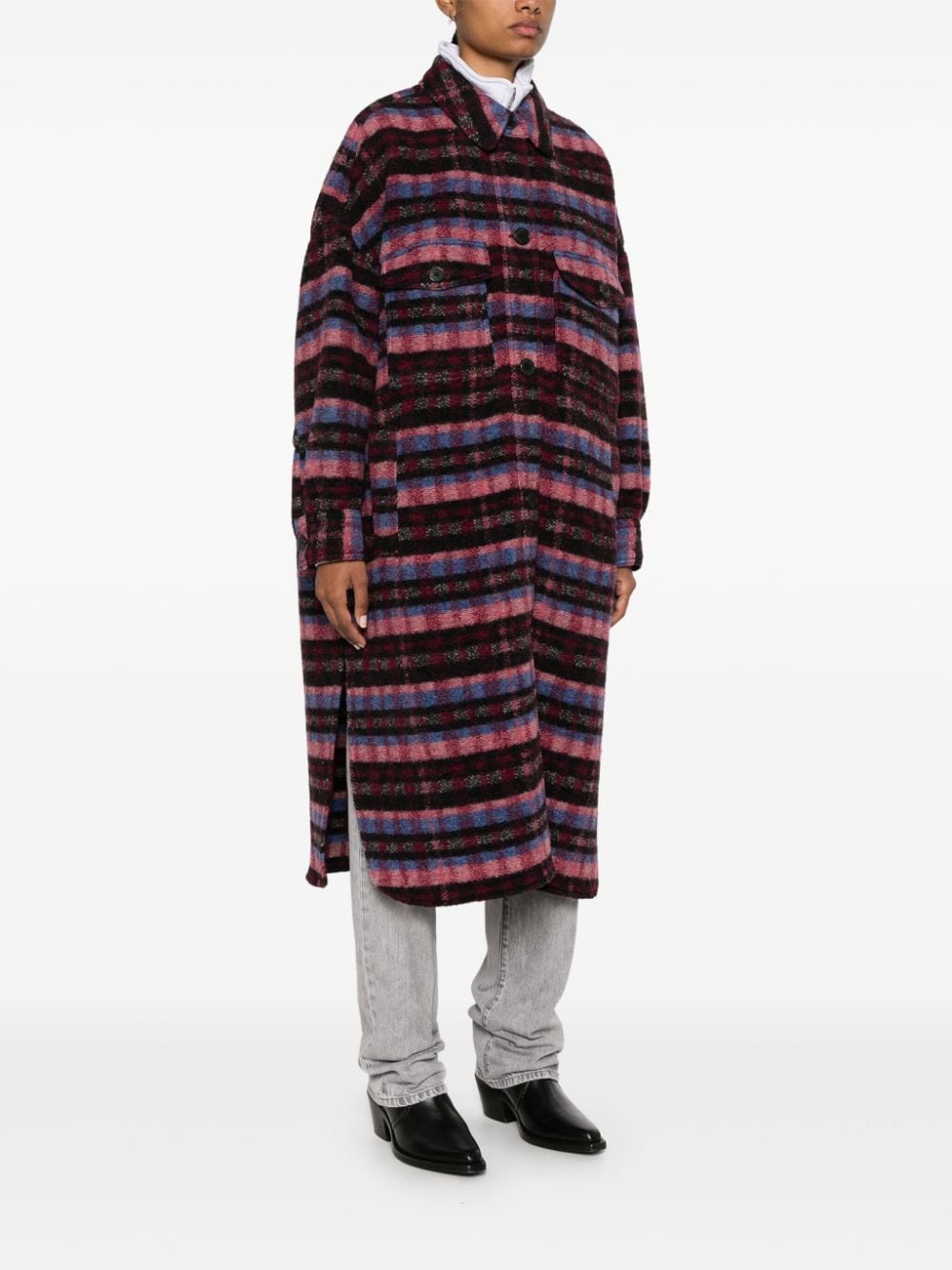 Marant Etoile Coats Pink Wool