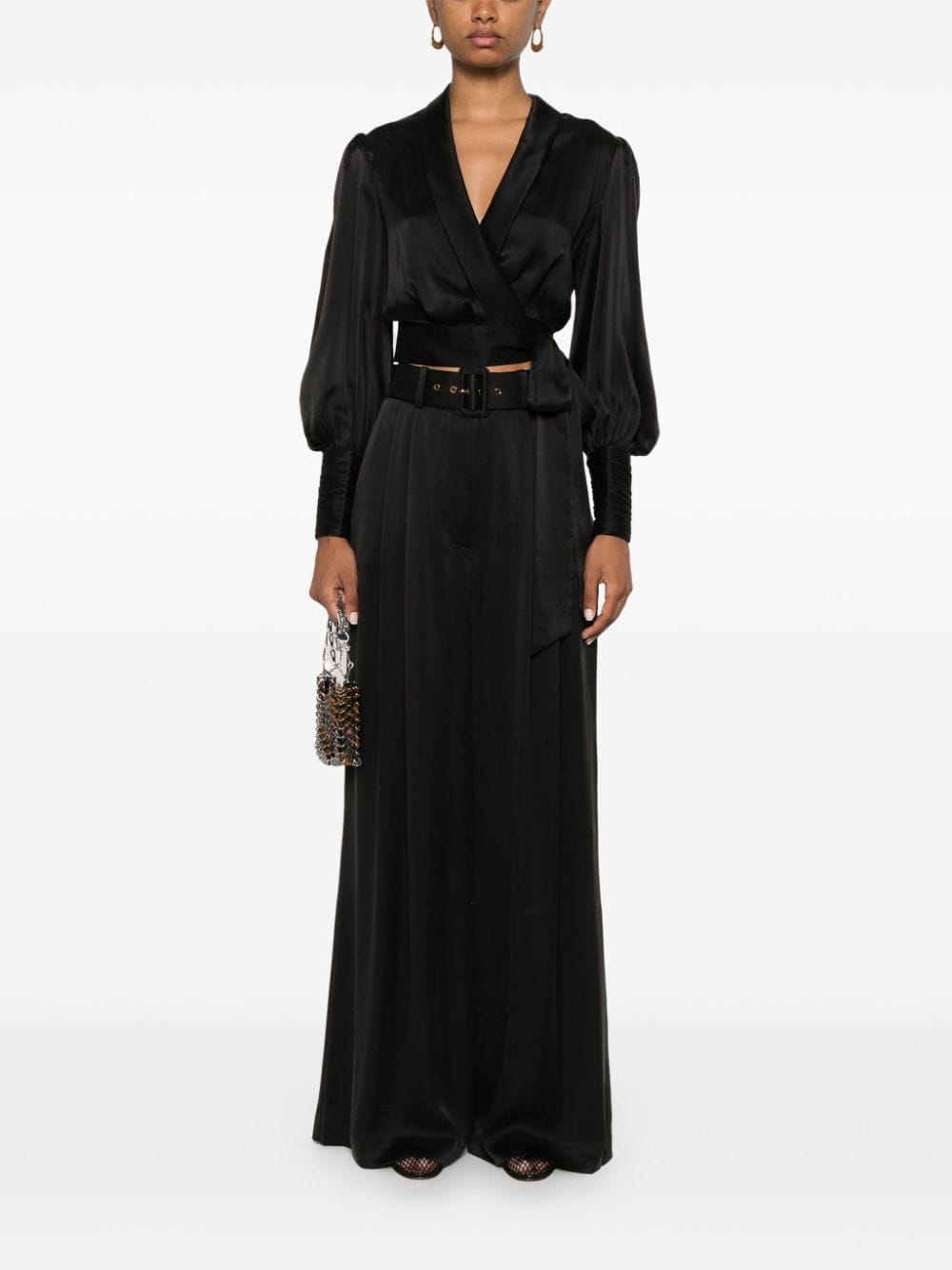 Zimmermann Trousers Black Silk
