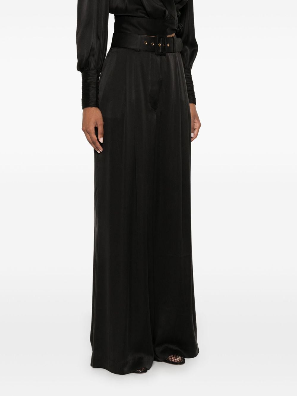 Zimmermann Trousers Black Silk