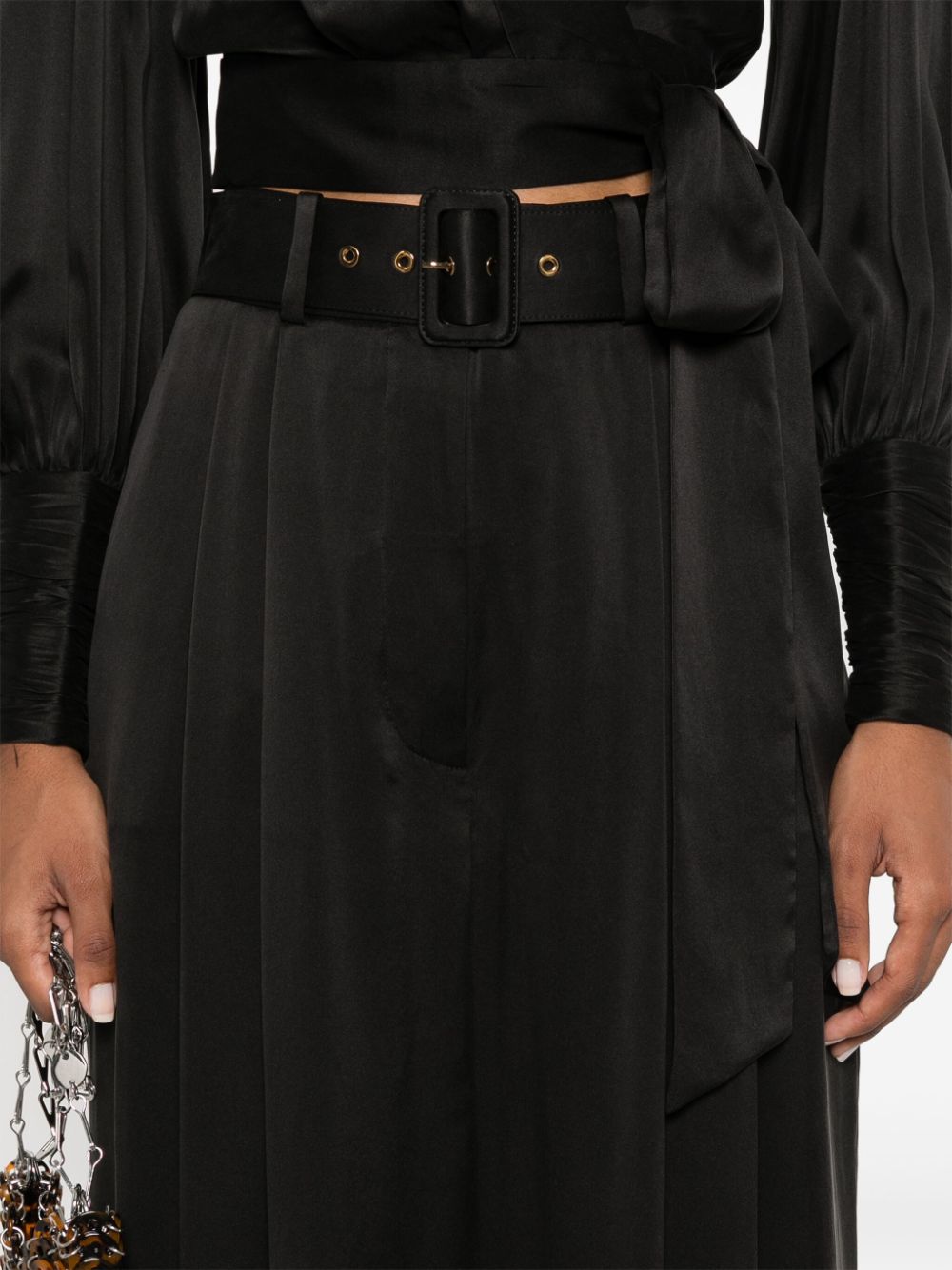 Zimmermann Trousers Black Silk