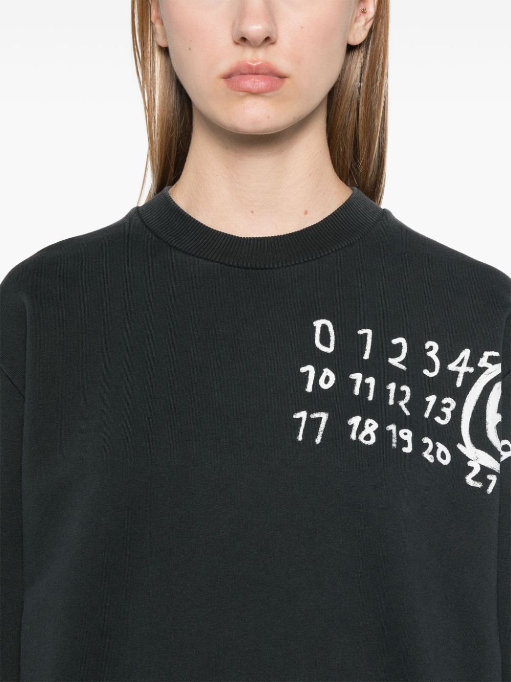 Mm6 Maison Margiela Sweaters Black Cotton