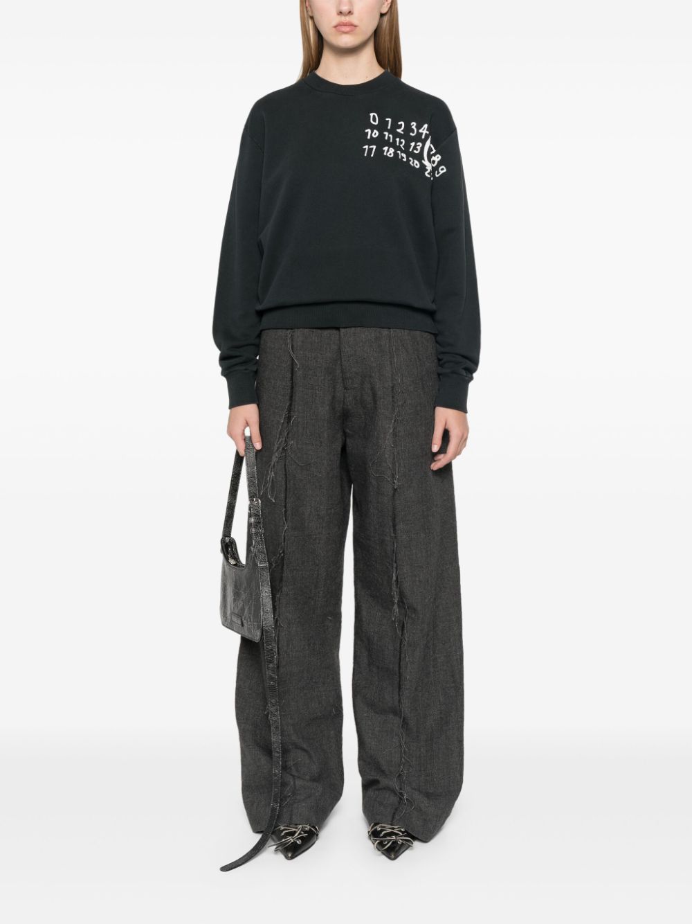 Mm6 Maison Margiela Sweaters Black Cotton