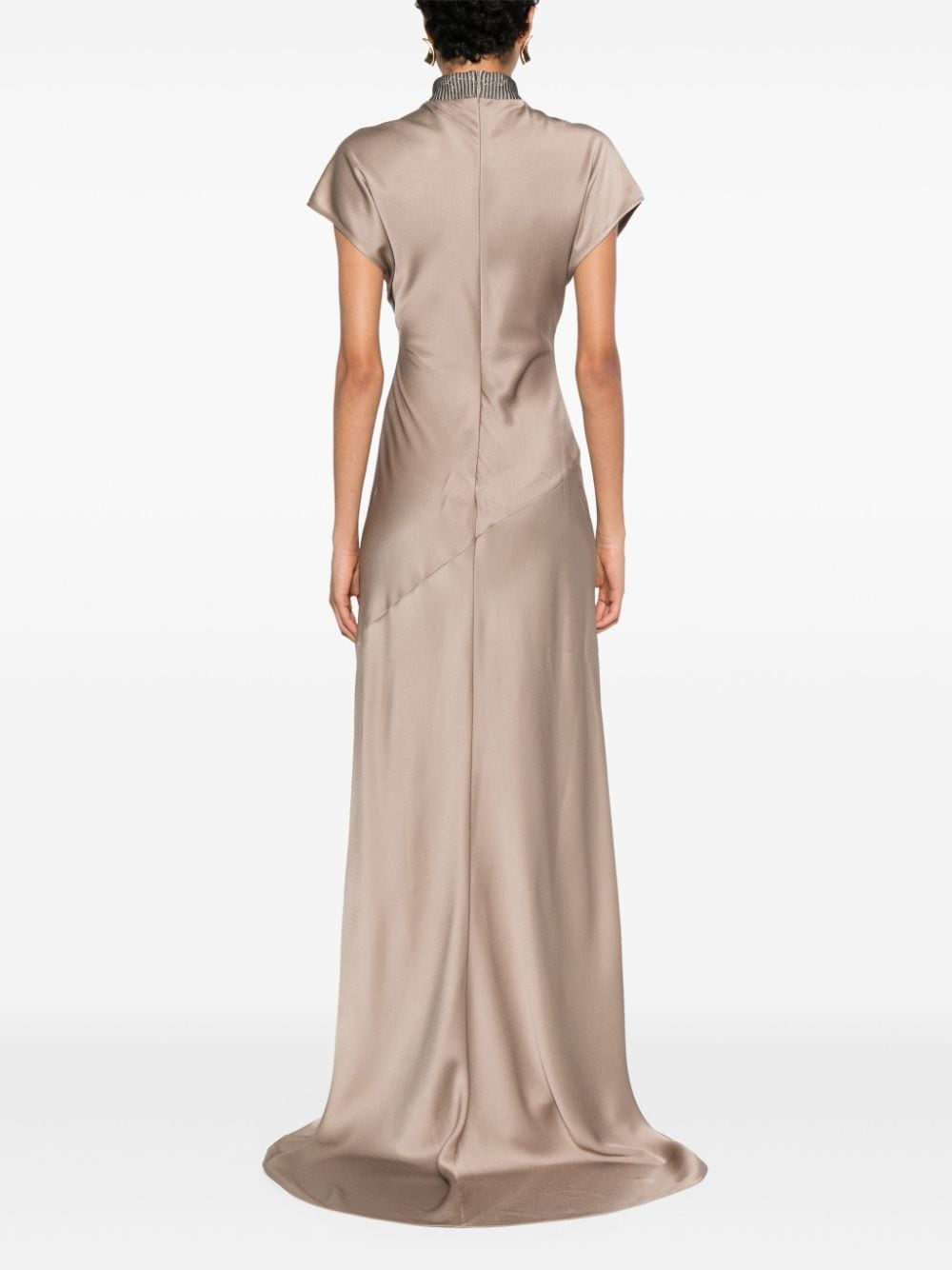 Brunello Cucinelli Dresses Tortora Acette Viscose Elastane