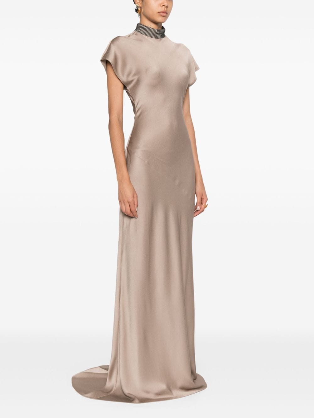 Brunello Cucinelli Dresses Tortora Acette Viscose Elastane