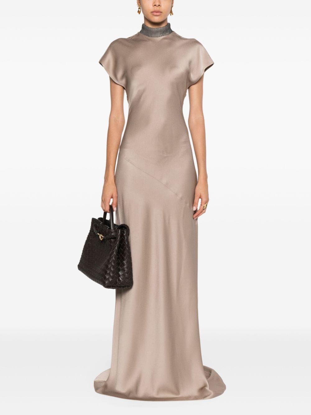 Brunello Cucinelli Dresses Tortora Acette Viscose Elastane