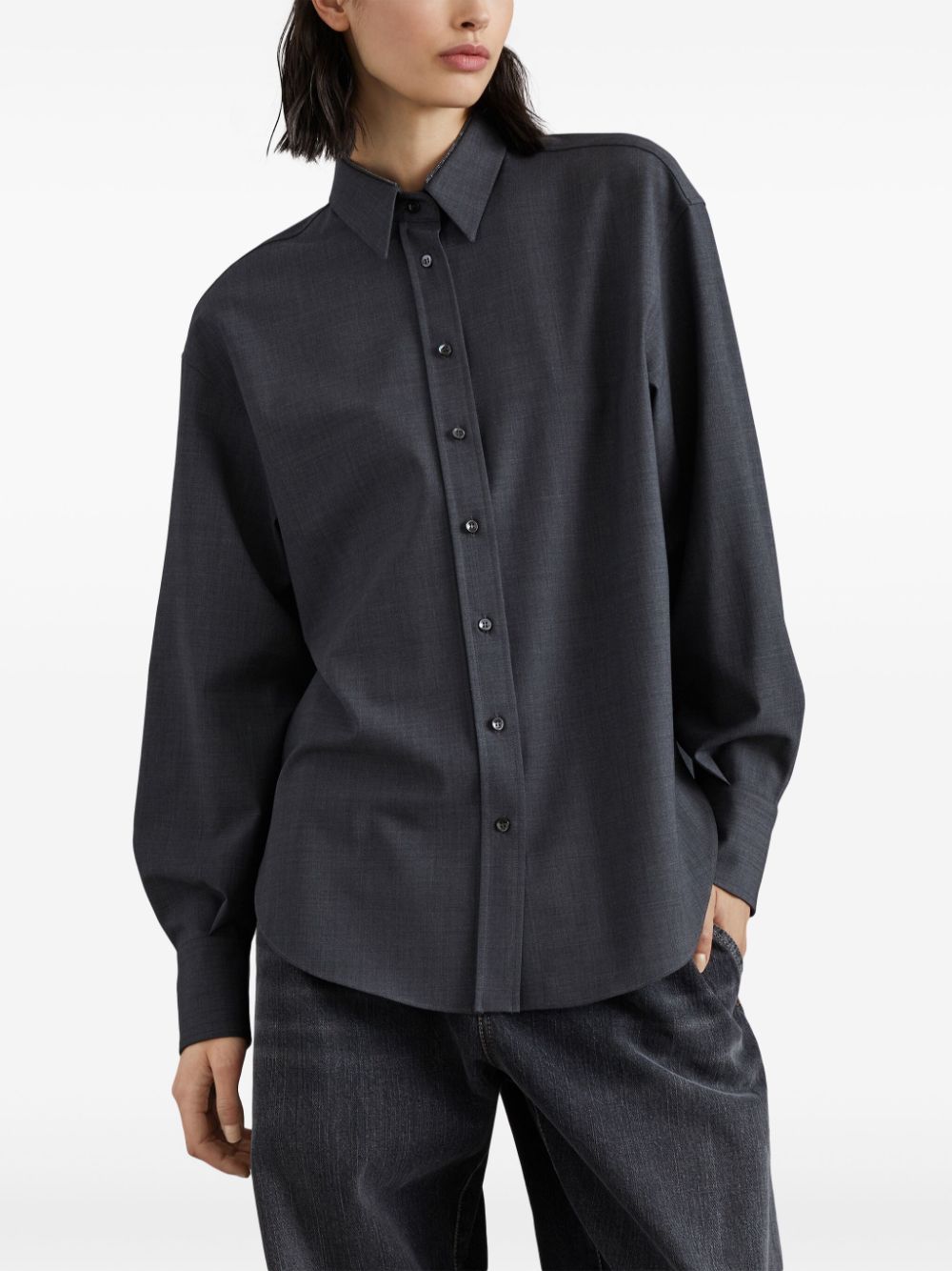 Brunello Cucinelli Shirts Grigio