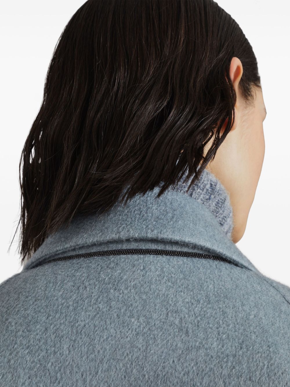 Brunello Cucinelli Coats Azzurro Cashmere