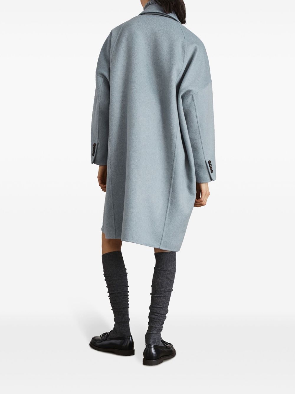 Brunello Cucinelli Coats Azzurro Cashmere