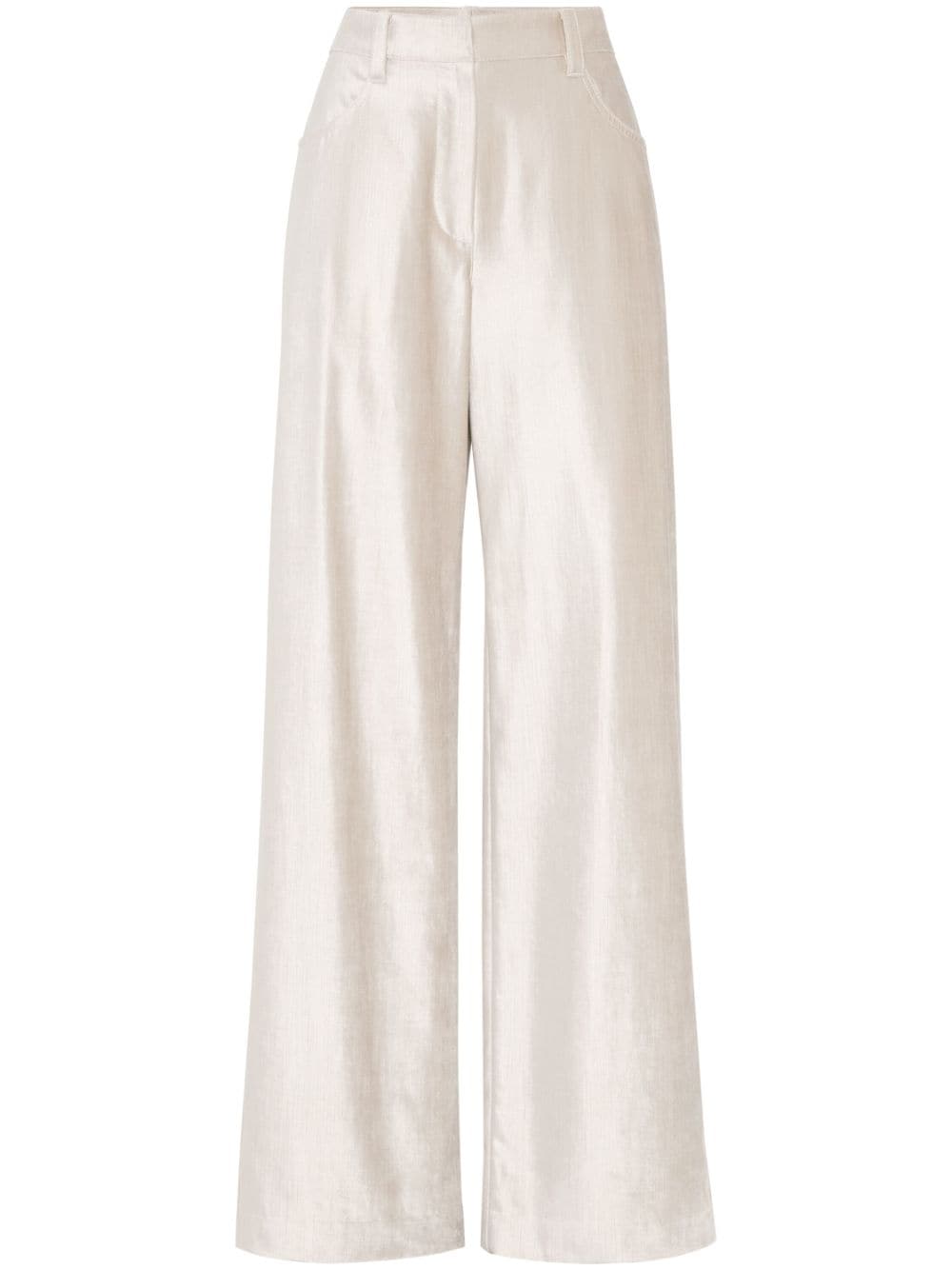 Brunello Cucinelli Trousers Beige Cotton Viscose