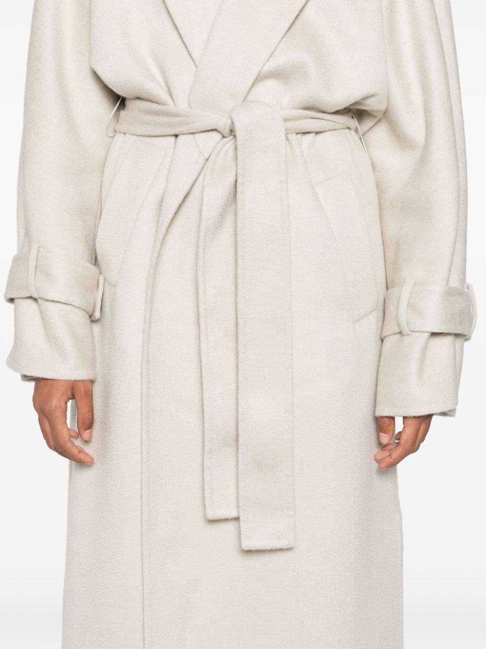 Brunello Cucinelli Coats Bianco Cashmere