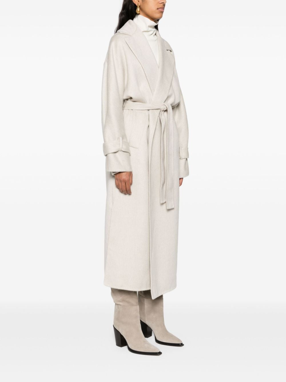 Brunello Cucinelli Coats Bianco Cashmere