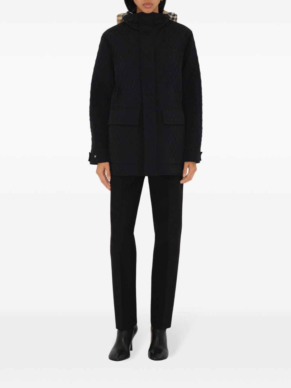 Burberry Jackets Black Nylon