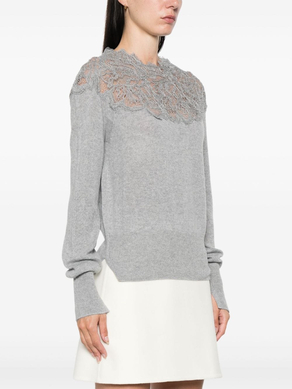 Ermanno Scervino Sweaters Grey Cashmere