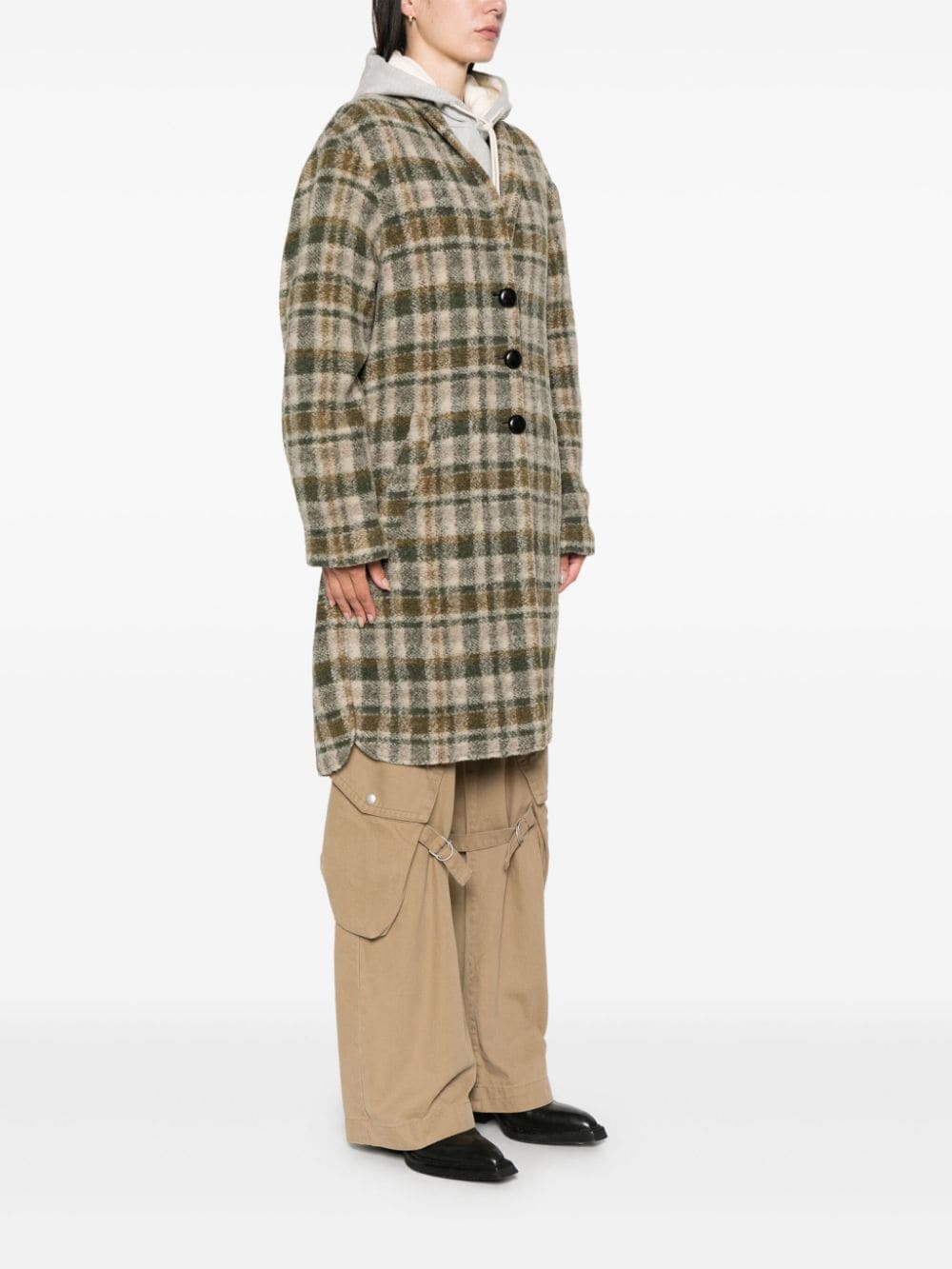 Marant Etoile Coats Kaki Outer: Wool