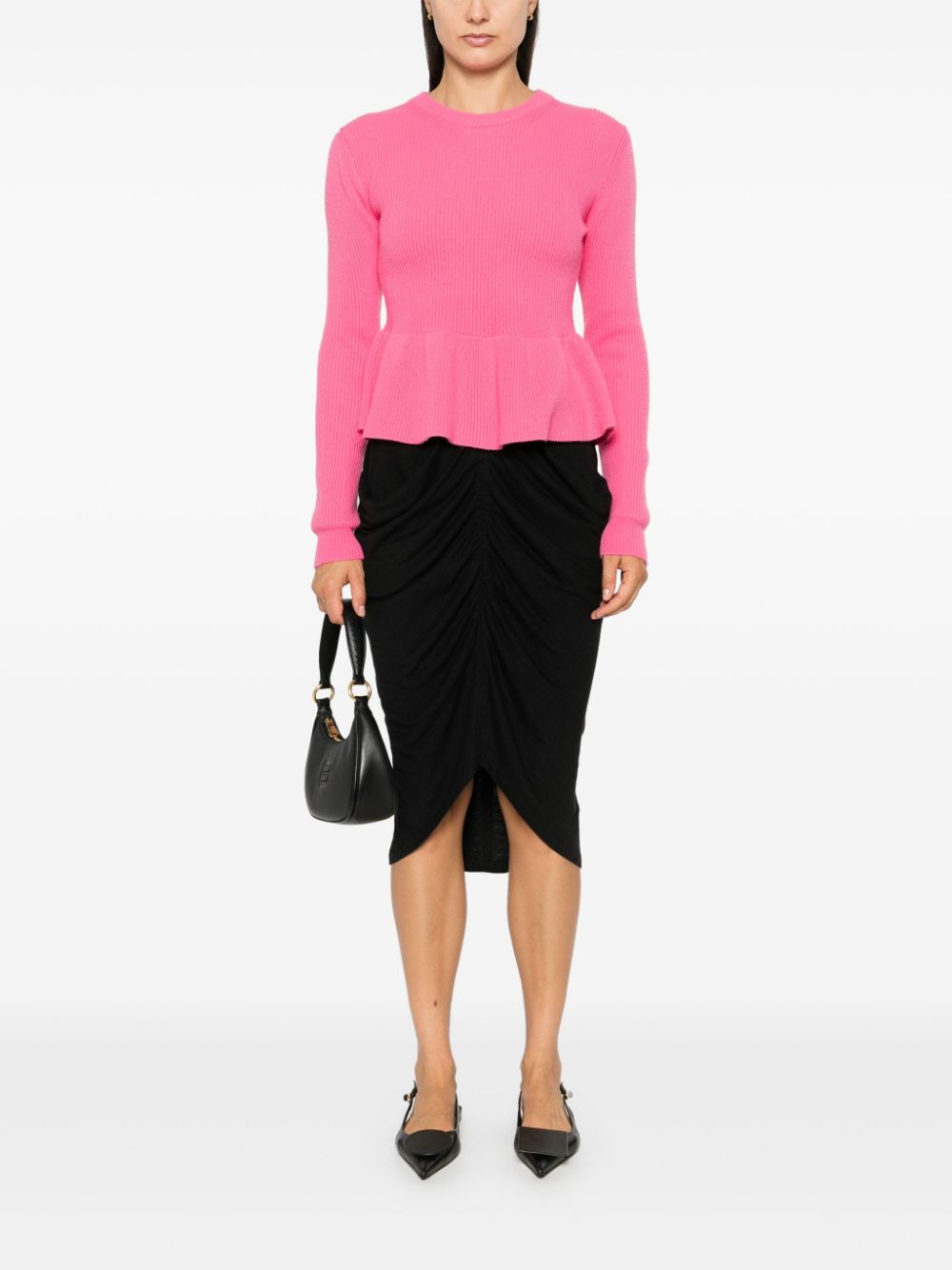 MARANT ETOILE Skirts Black Polyamide Linen Virgin Wool