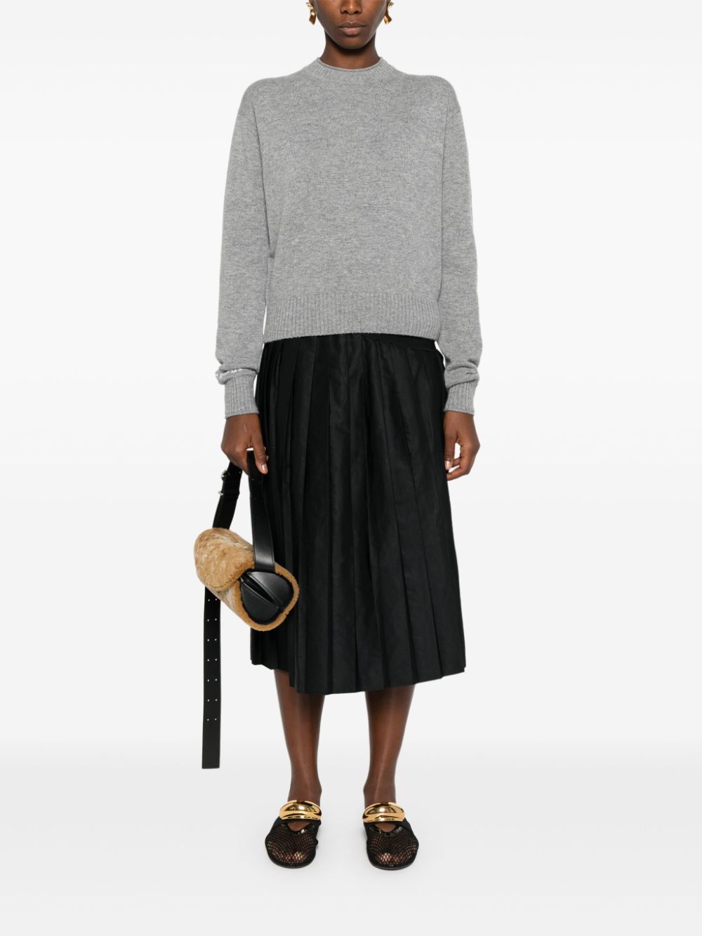 Sportmax Sweaters Grey Wool Cashmere