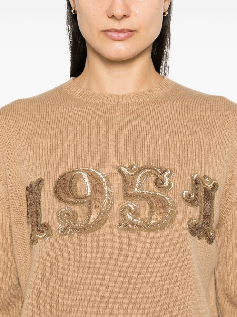 Max Mara Sweaters Camel Wool Cashmere