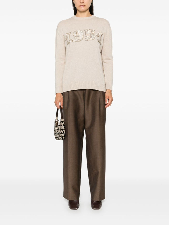 Max Mara Sweaters Beige Wool Cashmere