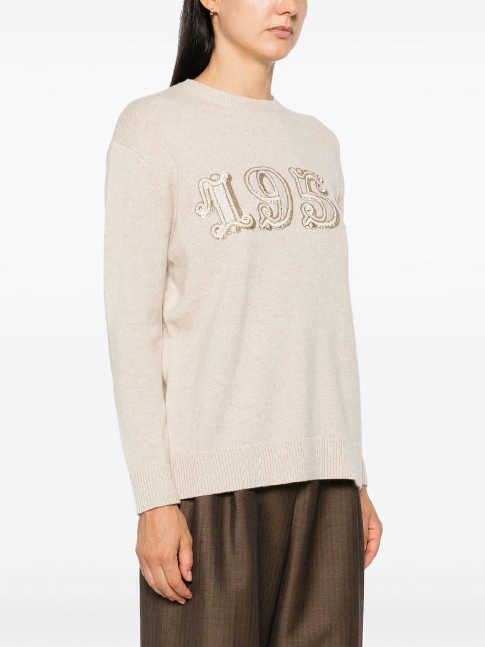 Max Mara Sweaters Beige Wool Cashmere